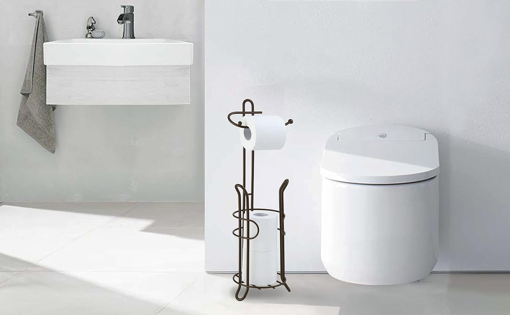 Bronze Freestanding Toilet Paper Holder