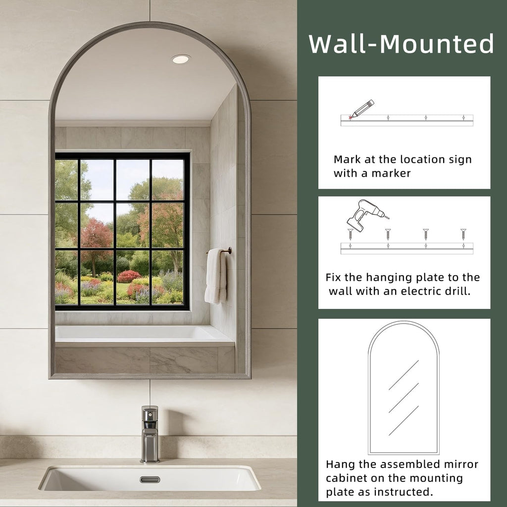 16×30 Inch Mirror Medicine Cabinet