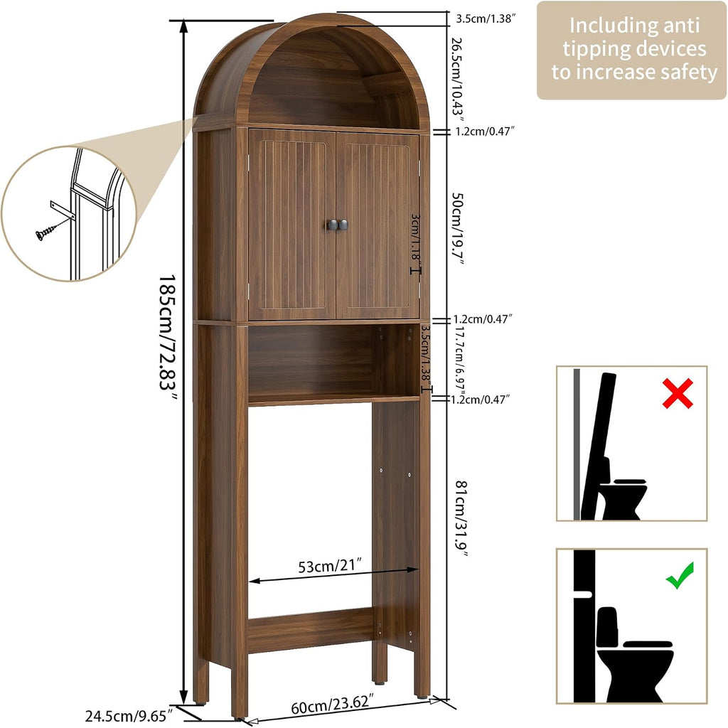 Door Over‑Toilet Storage Cabinet