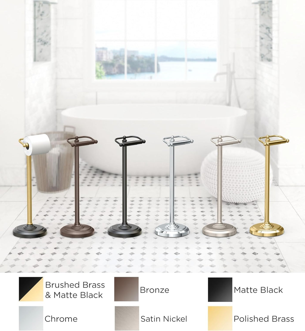 Chrome Freestanding Toilet Paper Holder