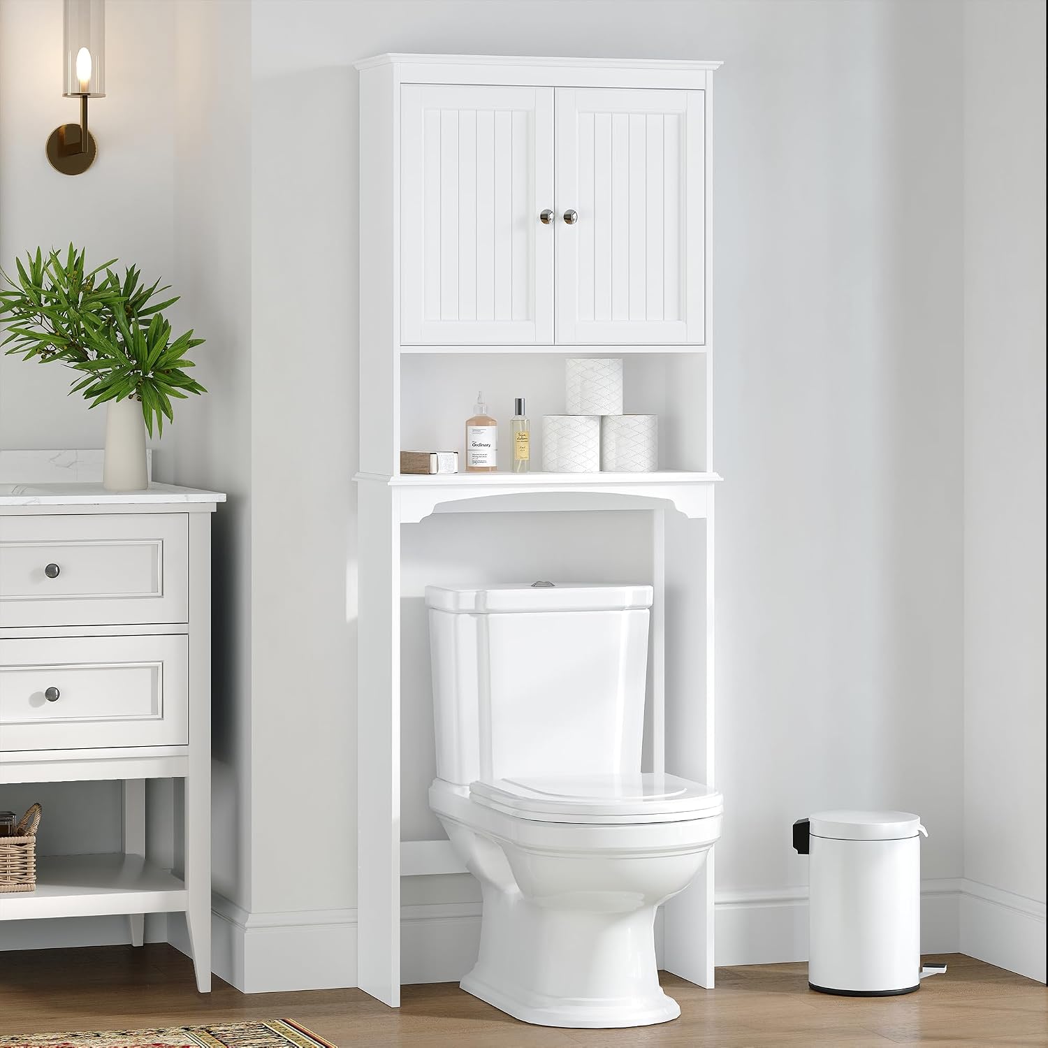 Door‑Equipped Over‑Toilet Storage Cabinet