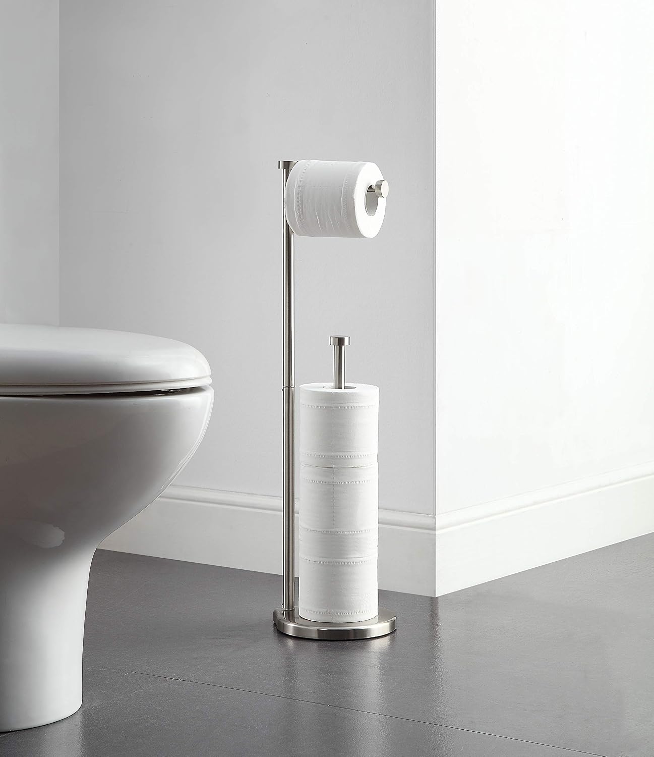 Freestanding Jumbo Toilet Paper Holder