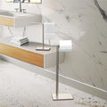 Satin Nickel Freestanding Toilet Paper Holder