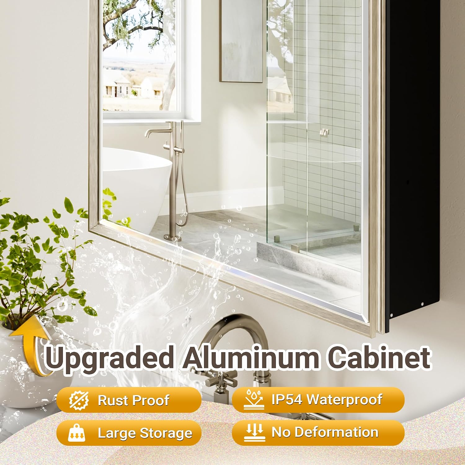 16×24 Inch Mirror Medicine Cabinet